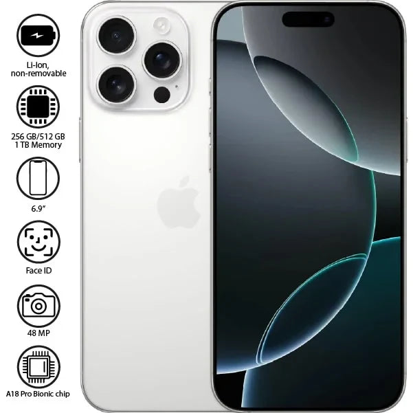 Apple iphone 16 pro max - 6.9  48MP - 4685mAh - (Used)