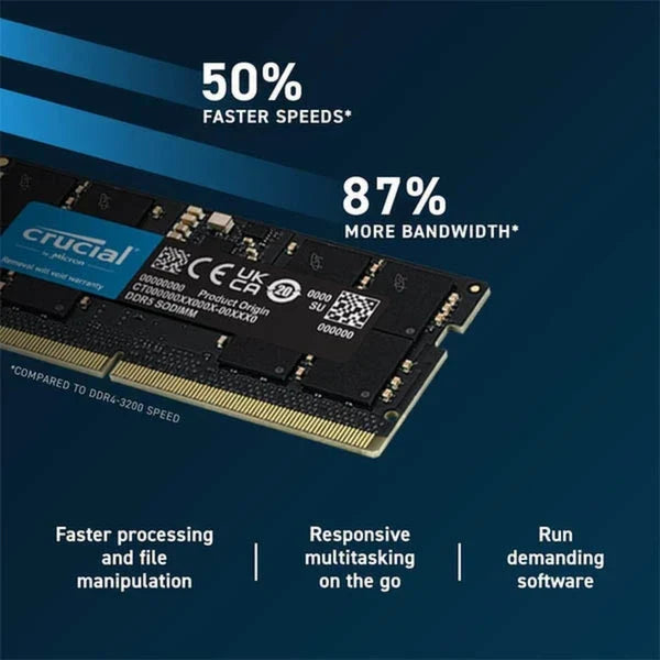 Crucial RAM DDR5 4800MHz CL40 Laptop Memory