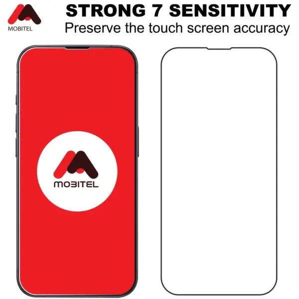 Mobitel Tempered Glass Clear Screen Protector for iPhone 15 Pro Max