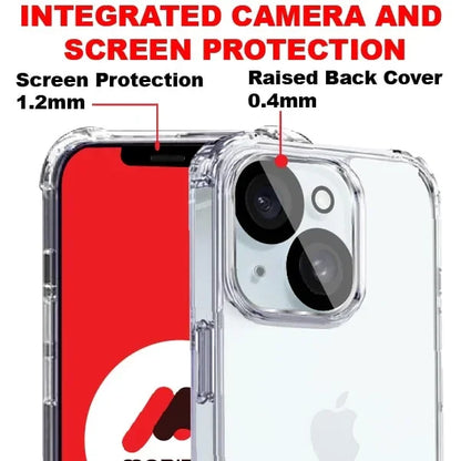 Mobitel 4 in-1 Case for iPhone 14 6.1-inch, with 2-pack Screen Protector and 1-pack Camera Lens Protector