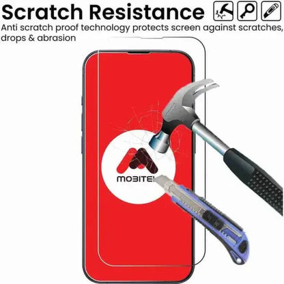Mobitel Full Coverage Tempered Glass Screen Protector for iPhone 14 Pro