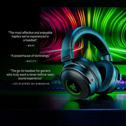 Razer Kraken V3 Pro for PC - Wireless Gaming Headset with Haptic Technology