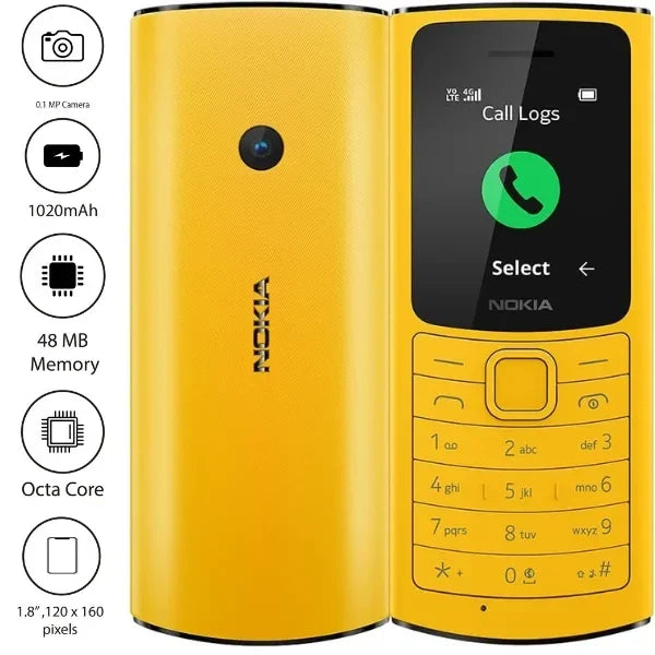Nokia 110 4G - 1.8" - 0.1MP - 1020mAh