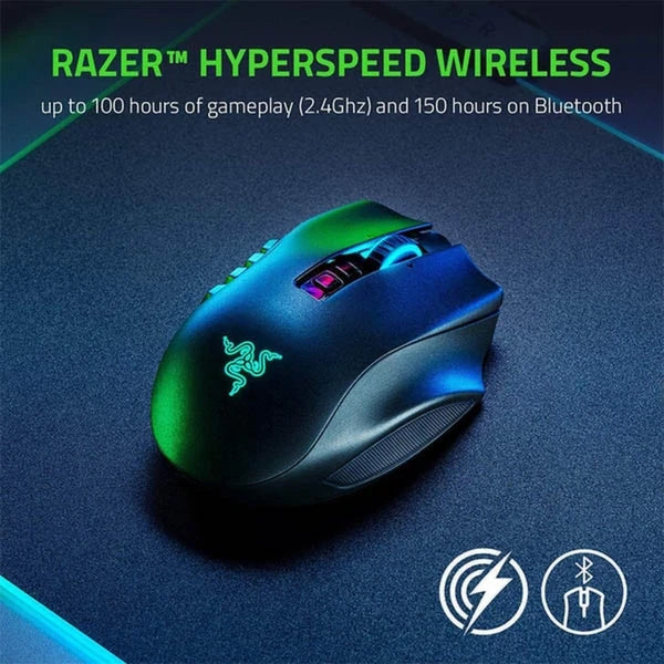 Razer Naga Pro - Modular Wireless Gaming Mouse with Interchangeable Side Panels