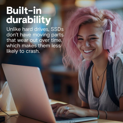 Crucial BX500 SATA SSD, 2.5" Internal SSD, Up to 540MB/s, 3D NAND