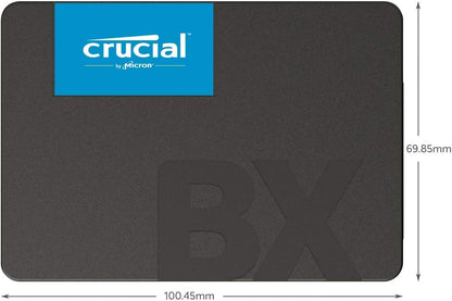 Crucial BX500 SATA SSD, 2.5" Internal SSD, Up to 540MB/s, 3D NAND