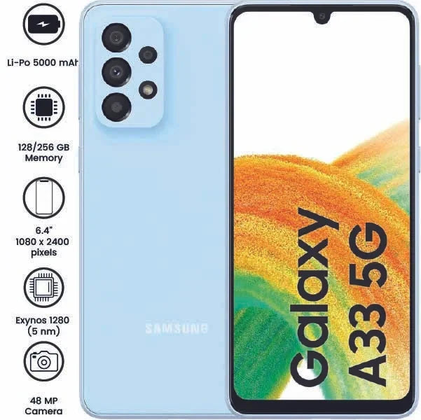 Samsung Galaxy A33 5G - 6.4" - 48 MP - 5000mAh - (Used)