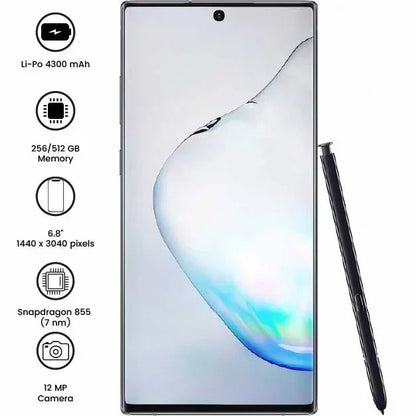 Samsung Galaxy Note10 Plus - 6.8" - 12MP - 4300mAh - (Used)