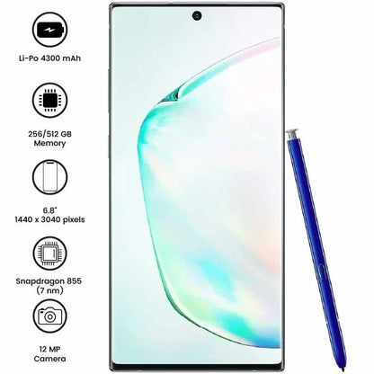 Samsung Galaxy Note10 Plus - 6.8" - 12MP - 4300mAh - (Used)