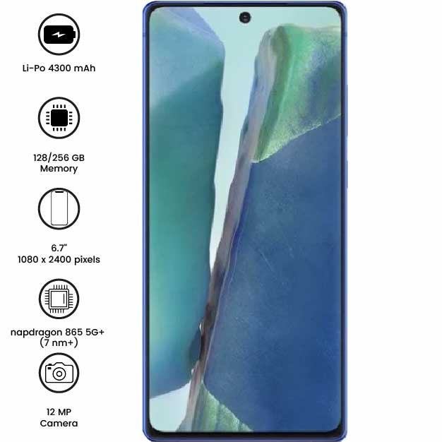 Samsung Galaxy Note 20 5G - 6.7" - 64MP - 4300mAh - (Used)