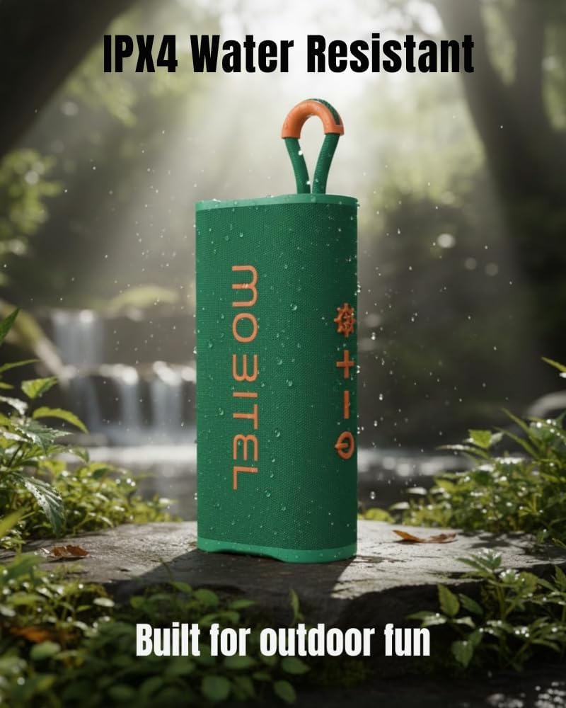 Mobitel Vibe Max Portable Bluetooth Speaker 5W RGB Lights TWS Waterproof UK
