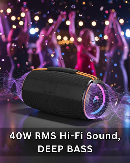 Mobitel 40W Rytham Max Wireless Bluetooth Speaker 7H Playtime 4000mAh Battery