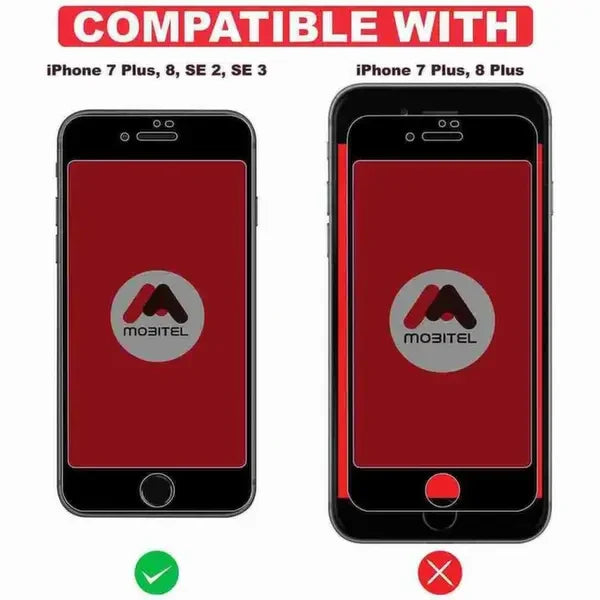 Mobitel Privacy Tempered Glass Screen Protector for iPhone 7, iPhone 8, iPhone SE 2, iPhone SE 3